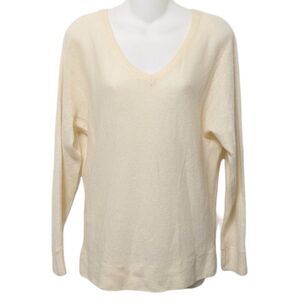 SONGBIRD Cream Cashmere V-Neck Sweater XS